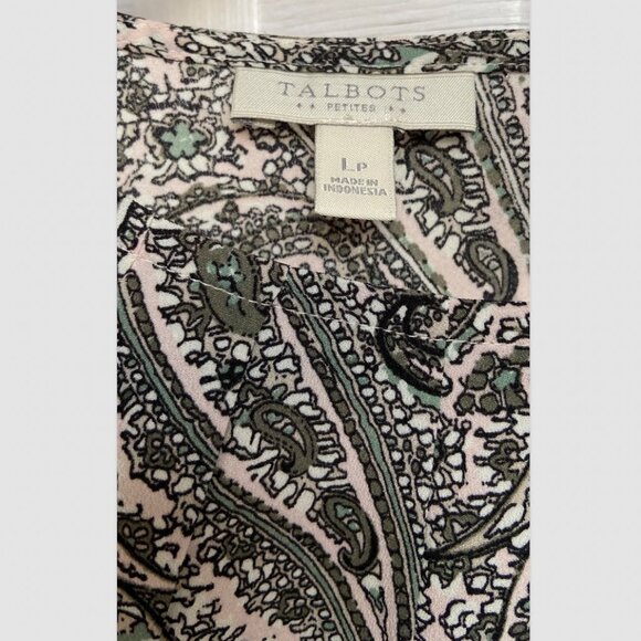 Talbots Paisley Tank Top Size L / P - Picture 4 of 5